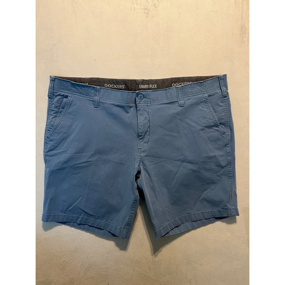 Dockers Smart 360 Flex Mens Blue Chino Shorts Size 44